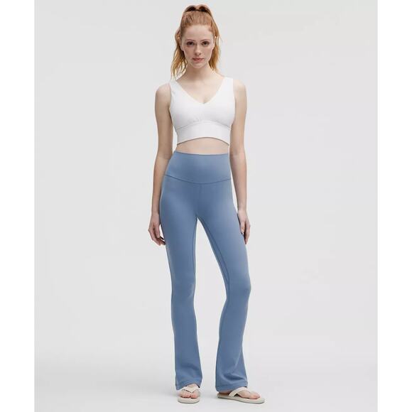 NWT lululemon Women's Blue Align High-Rise Mini-Flare Leggings Size 8 - Picture 1 of 10